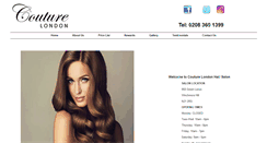 Desktop Screenshot of couturehairandbeauty.com